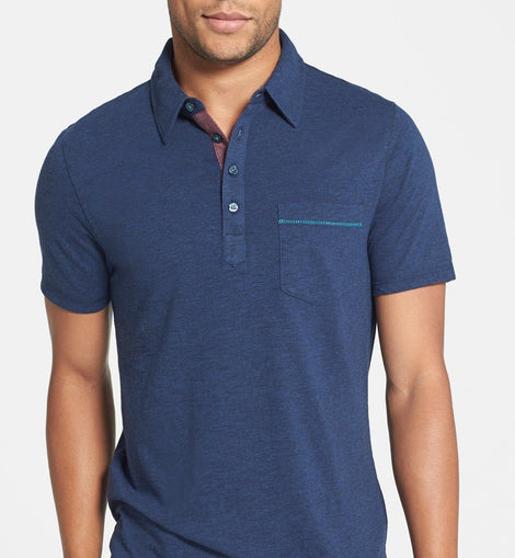 Bing' Trim Fit Cotton Jersey Polo