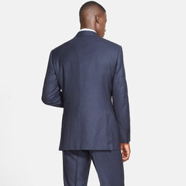 Classic Fit Three-Piece Check Suit
