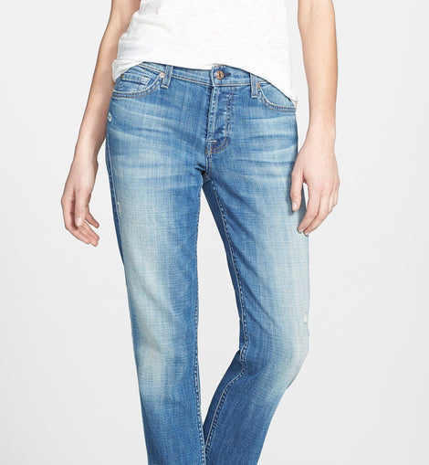 Josefina Boyfriend Jeans Bright Light Broken Twill