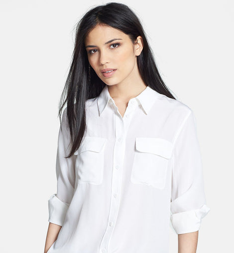 Slim Signature Silk Shirt